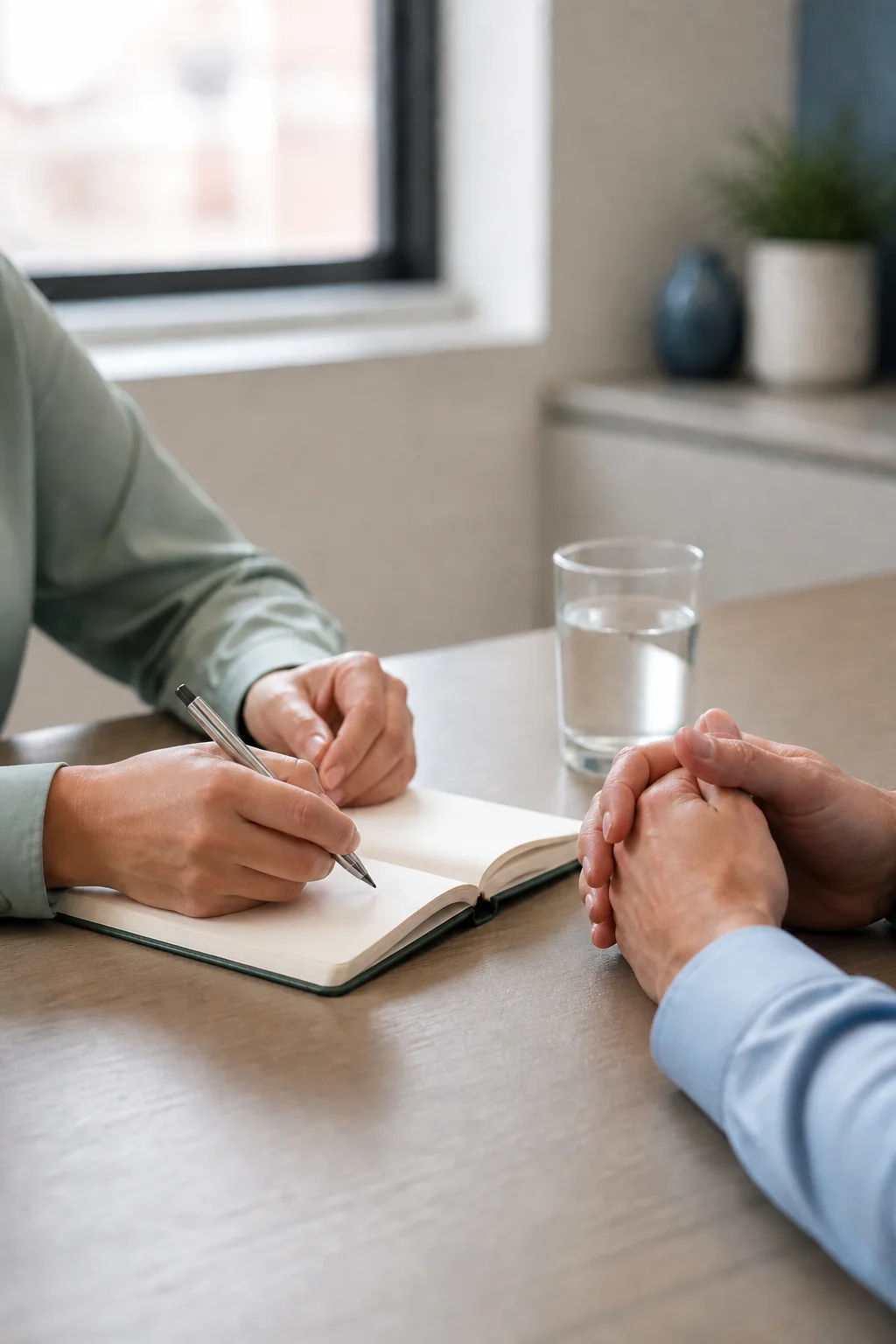 A provider and patient discussing a personalized care plan